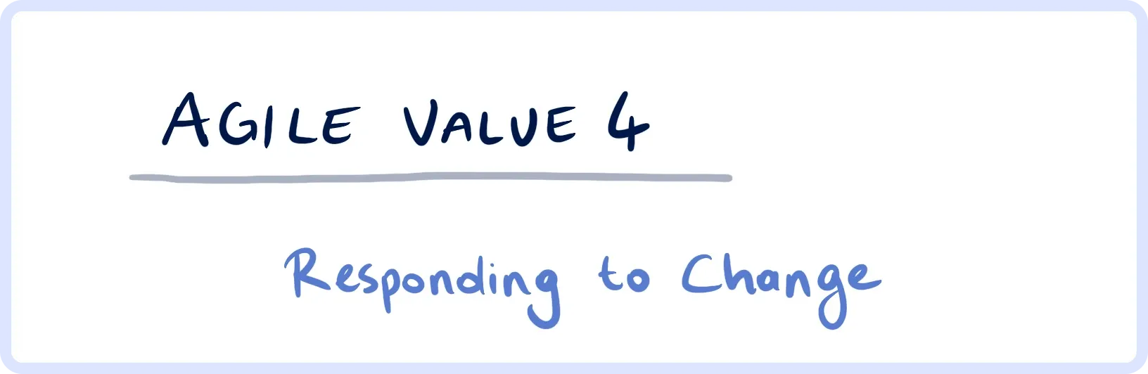 Agile Value 4 Responding to Change